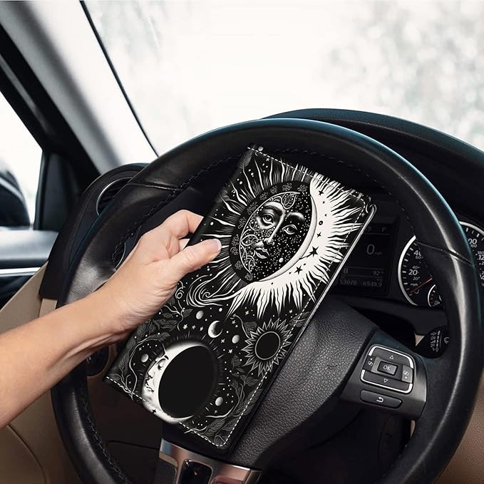 Car Registration and Insurance Holder, Leather Car Glove Box Organizer - Image 2