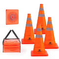RoadHero 18 Inch 4 Pack Collapsible Traffic Safety Cones, Parking Lots by RoadHeroUS