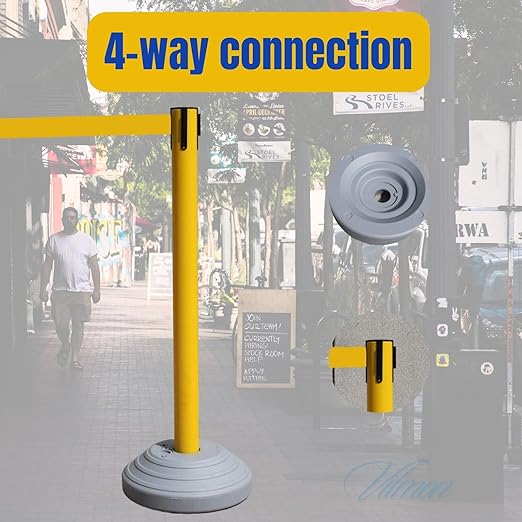 6 Pack 42Inch Crowd Control Stanchions - Image 4