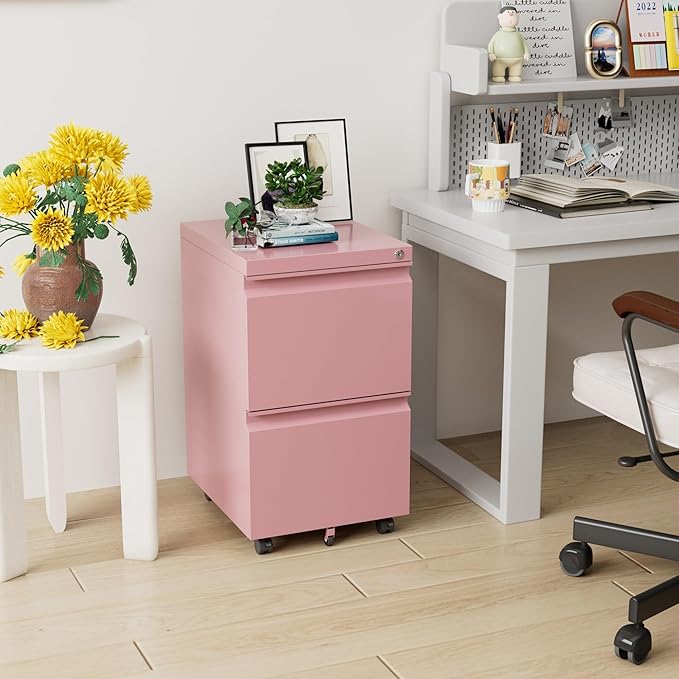 Aobabo 2 Drawer File Cabinet - Image 4