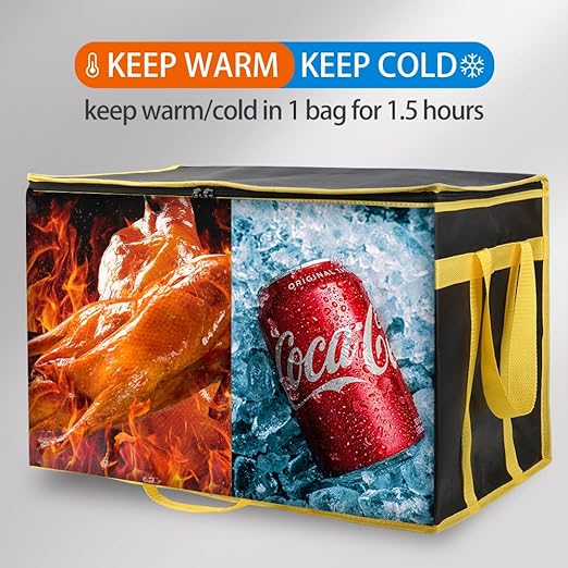 Bodaon Insulated Food Delivery Bag, XXXL Pizza Delivery Bags - Image 4