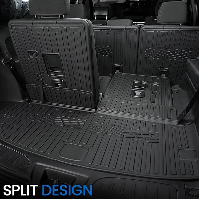 Cargo Mat Backrest Mats for 2016-2025 2026 Dodge Durango 6/7 Seats Car Mat - Image 3