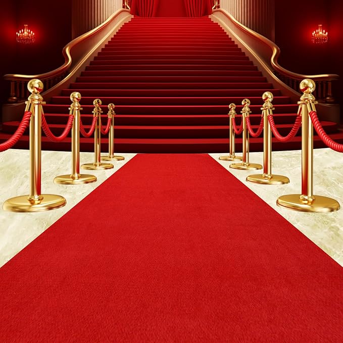 450 GSM Extra Thick Waterproof Red Carpet Runner by AEHISDHIE