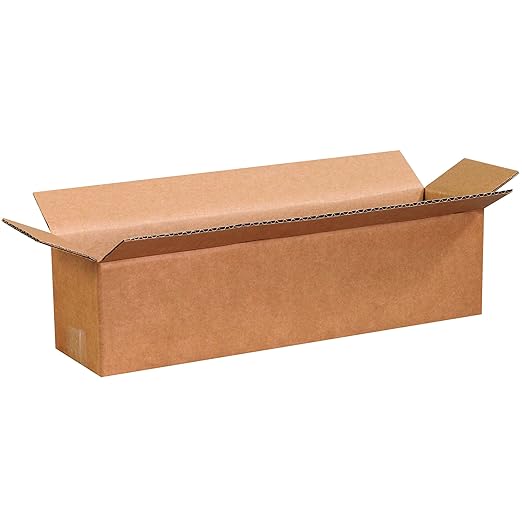 BOX USA Shipping Boxes 16"L x 4"W x 4"H 25-Pack Long Corrugated Boxes by BOXUSA