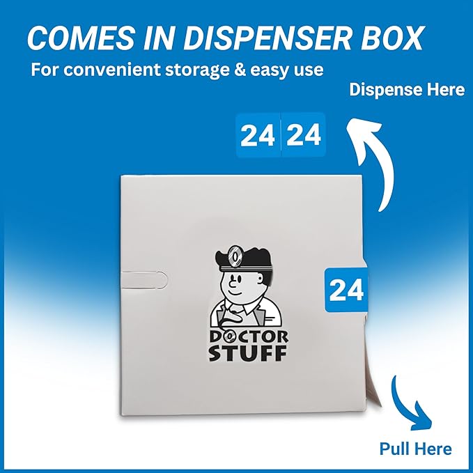 2024 Year Labels, Doctor Stuff 2024 Chart Stickers, Light Blue Color Coded - Image 3