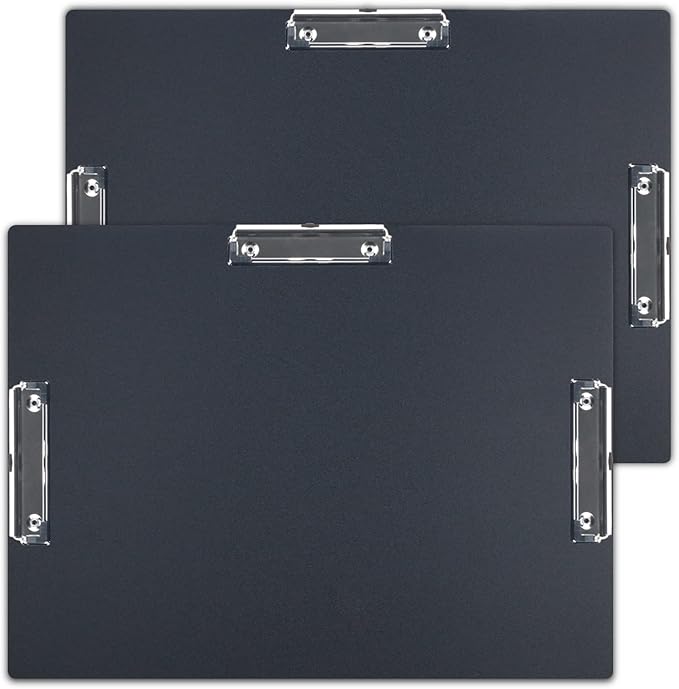 Acocony 11x17 Clipboard Three Clip Super Tough Extra Large Clipboard PP Plastic by Acocony