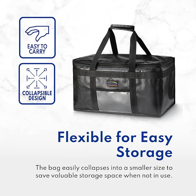 New Star Foodservice 1028683 Commercial Quality Insulated Food Delivery Bag - Image 6