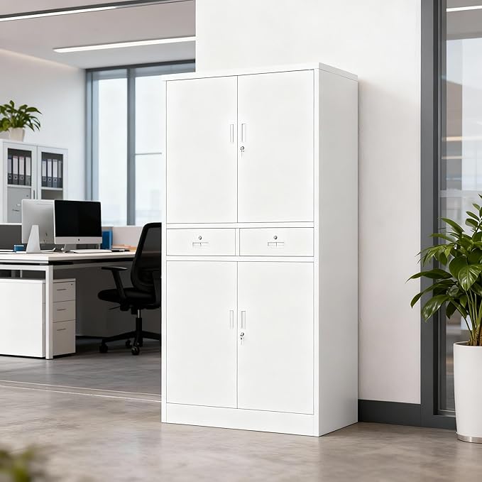 BESFUR 71“H Metal Storage Cabinet - Image 5