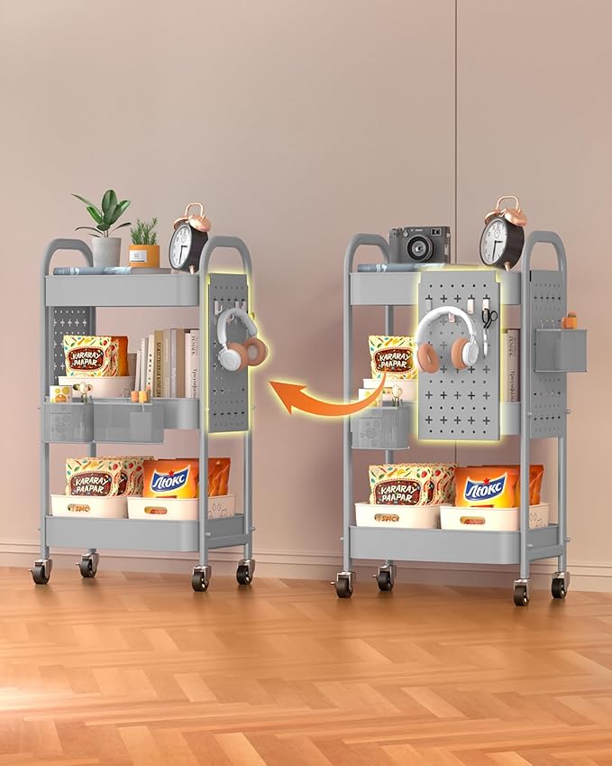ALVOROG 3 Tier Rolling Cart - Image 7