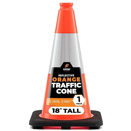 Xpose Safety 18 Inch Orange Traffic Cones by XposeSafety