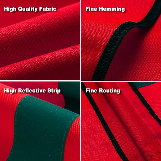 BeautyWill Custom Safety Vest Logo Class 2 High Visibility Reflevtive Vest - Image 3