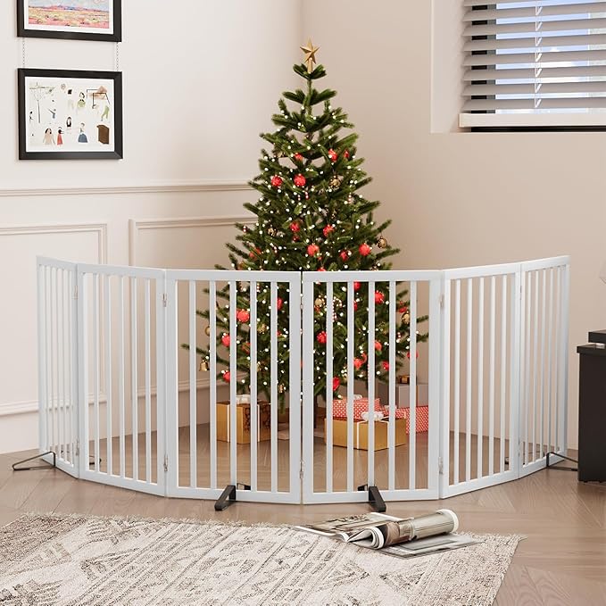 Dog Gates for Doorways, Tall Dog Gate Indoor, Foldable Pet Gates for Doorways - Image 4