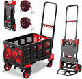 2 in 1 Hand Truck Dolly Foldable, 330LB Folding Hand Truck Heavy Duty Carrying by Unknown
