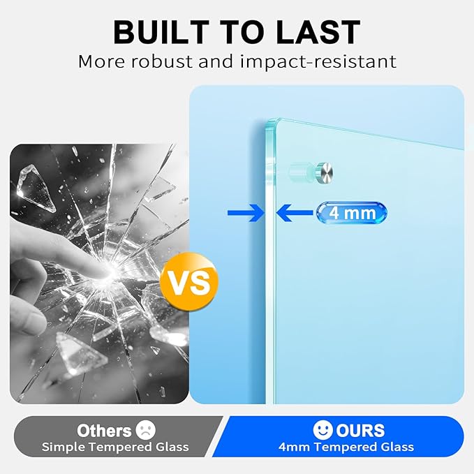 AFMAT Magnetic Glass Whiteboard, 4mm Tempered Glass w/Strong Magnetic Surface - Image 2