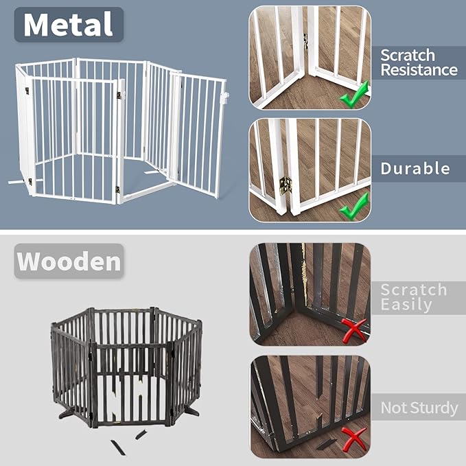 Metal Freestanding Dog Gates - Image 2
