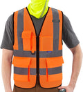 A-SAFETY High Visibility Mesh Safety Reflective Vest by A-SAFETY