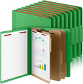 Skyygemm 24 Pcs Classification Folders Letter Size, 3 Divider Pressboard File by Skyygemm