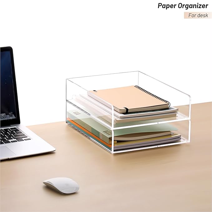 Paper Organizer Letter Tray, School Teacher Office Supplies Organization - Image 2
