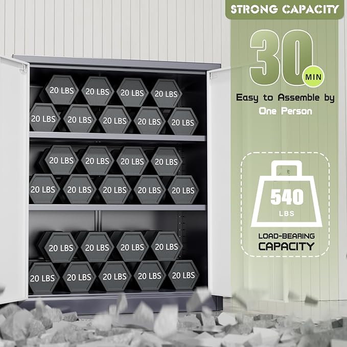 SUNCROWN Metal Storage Cabinets, 36”Locking Cabinet - Image 4