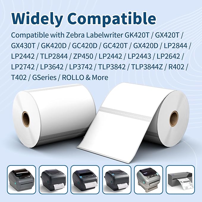 12 Rolls 4" x 3" Direct Thermal Labels - Image 4