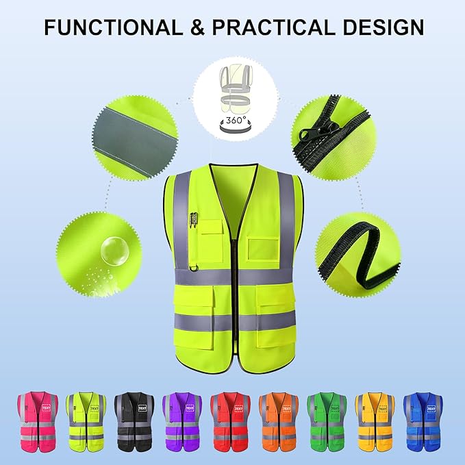 Custom Reflective Safety Vest - Image 5