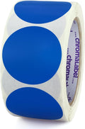 ChromaLabel 2 Inch Round Label Removable Color Code Dot Stickers, High by ChromaLabel