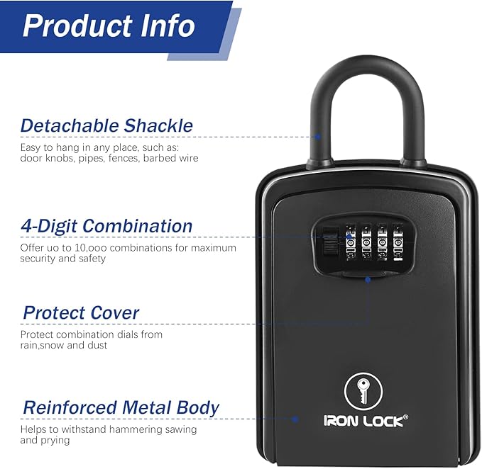 Iron Lock® Key Lock Box Portable - Image 8