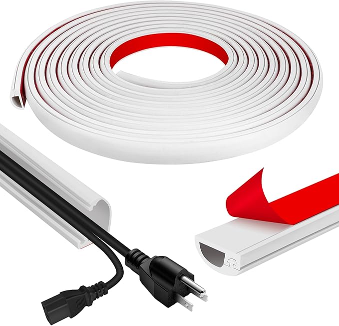 Cord Wall Cover, 236in Self-Adhesive Wire Covers by JAHOMFAI