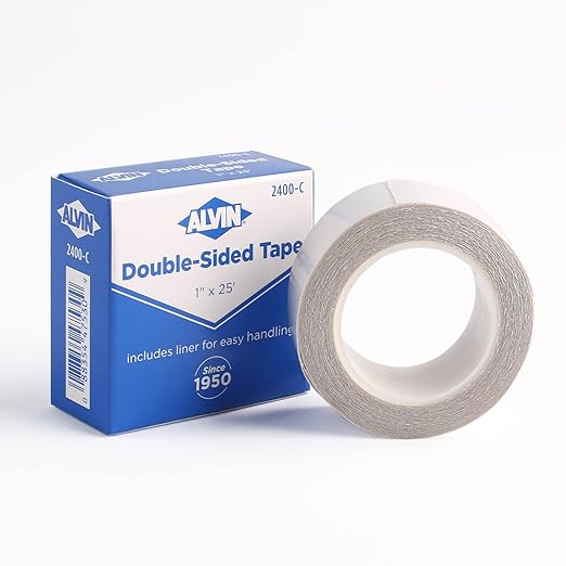 ALVIN Double Sided Tape 1" x 25 Yards Model 2400-C Double Sided Tape - Image 2