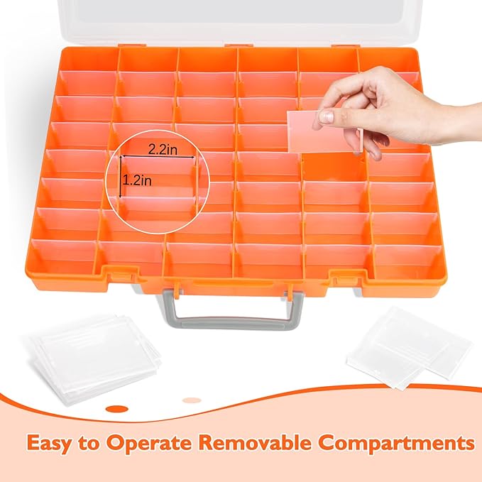 Bluedale 2 Pack 48 Grids Large Plastic Organizer Box - Image 3