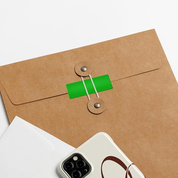 Green Rectangle Stickers 2 x 1 Inch Color Coding Labels Vinyl Roll - Image 7