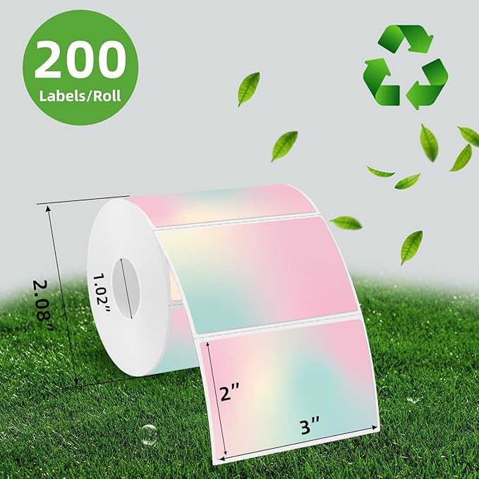 3x2 inch Pink Direct Thermal Labels - Image 2