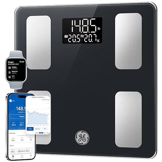 GE Smart Scale for Body Weight and Fat, Digital Bathroom Scales by GEAppliances
