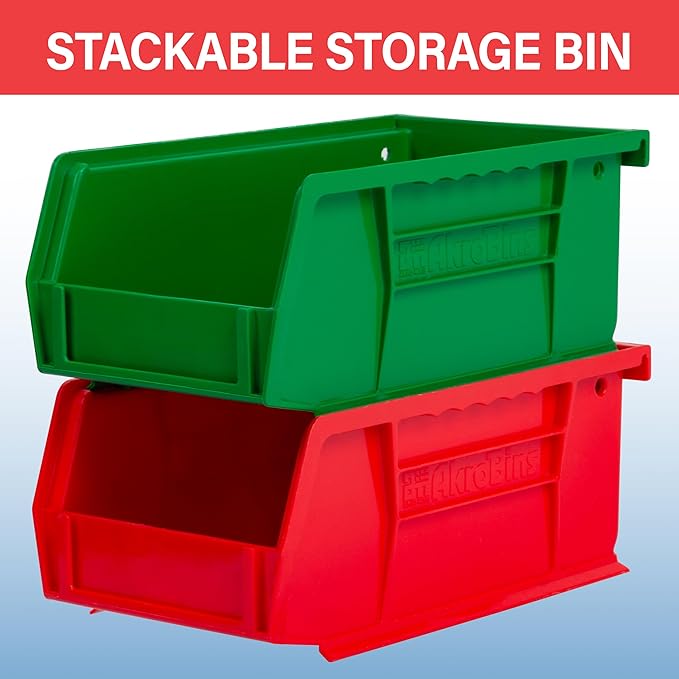 Akro-Mils 30220 AkroBins Plastic Storage Bins, Space-Saving Stackable Bins - Image 4