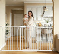 Extra Wide Long Baby Gates 62-67 Inch Stairs Doorways Pet Dog gate Indoor by FlowerFrail