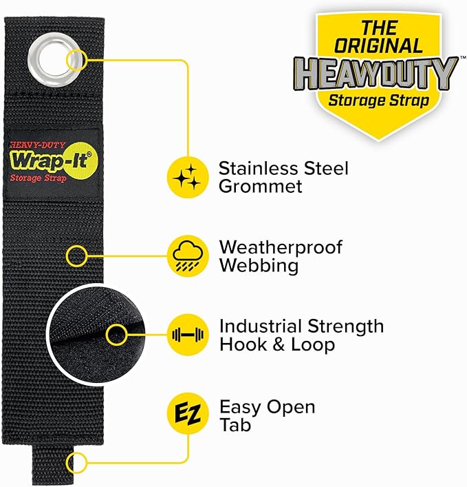 Heavy-Duty Wrap-It Storage Straps, Cord Wrap Keeper, Cable Straps - Image 6