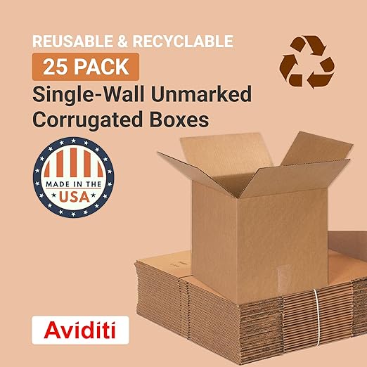 Aviditi 13 x 13 x 13 Corrugated Cardboard Boxes, Medium 13"L x 13"W x 13"H - Image 3