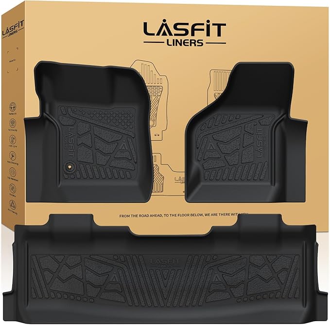 LASFIT Floor Mats for Ford F250 F350 1999-2007 Super Duty Crew Cab Carpet Floor by LASFIT