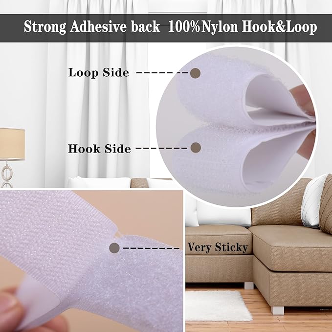 Navona 30Ft x 1 Inch Hook and Loop Strips - Image 3