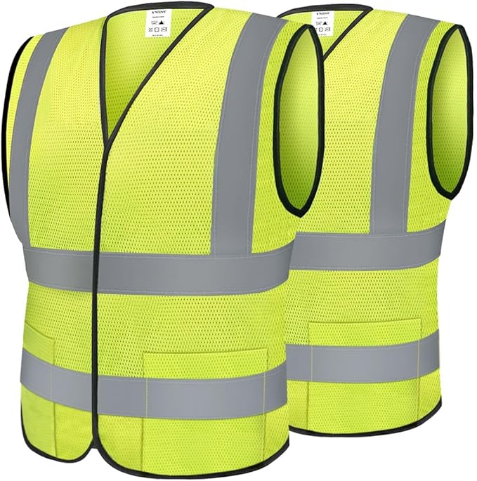 TICONN 2PK/4PK Reflective Safety Vest, High Visibility Vest by TICONN