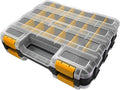 Double Side Tool Box Organizer, Hardware Storage Box, Portable Small Parts by Easily