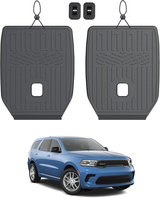 Kick Mats Backrest Mats for 2016-2025 2026 Dodge Durango 6 Seats Captain Chairs by JOULARISE