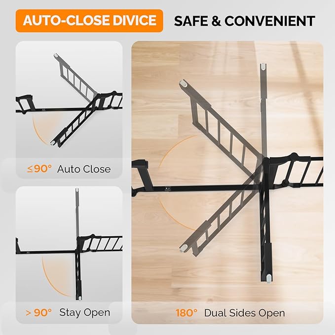 Bonnlo Baby Safety Gate, 82-Inch Configurable Walk-Through Fence - Image 4