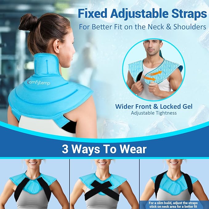Comfytemp Ice Pack for Neck Shoulders Pain Relief, HSA Eligible FSA Wearable - Image 5