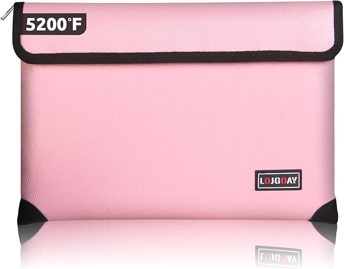 Fireproof Bag with 5200℉ Thermal Insulated, Waterproof Fireproof document bag by LOJGOAY