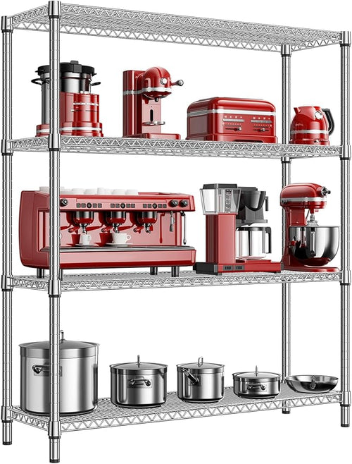 1760 LBs 4 Tier Storage Rack Metal Wire Shelving Unit, Storage Standing Shelf by MEIGAOPLASTICANDMETALHKCOLIMITED
