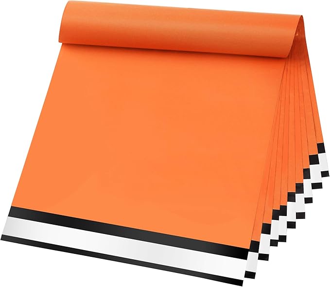 Famagic Poly Mailers 14.5x19 Inches 100 Pcs Orange Packaging Shipping Bags by Famagic