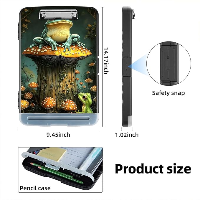 Clipboard with Storage Box & Pen Holder, Heavy Duty Clip Boards 8.5x11 - Image 2