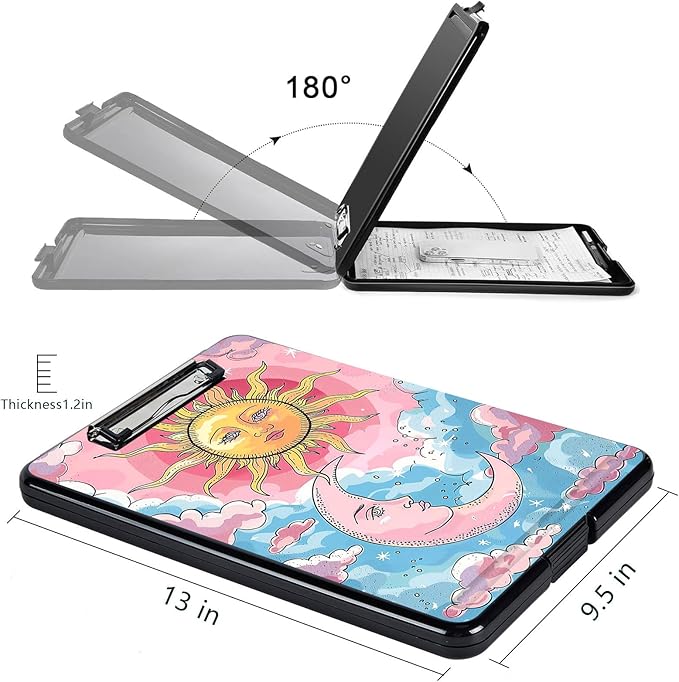 Clipboard with Storage, High Capacity Plastic Storage Clipboard with Pen Holder - Image 2