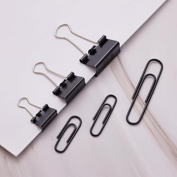 NEEWAY 300pcs Paper and Binder Clips Assorted Sizes - Image 3